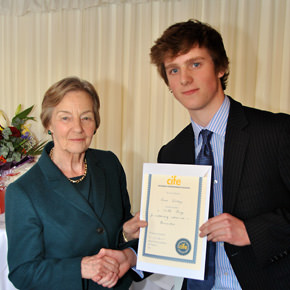 James Woolsey of Collingham receives CIFE Prize