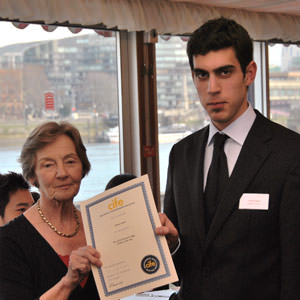 OTC's Ahmed Jameel receives award from Baroness Perry