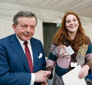 Sophie Teasdale of bath Academy receives CIFE award from Lord Lexden