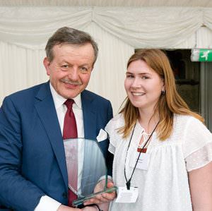 Lily Rabson receives CIFE award from LOrd Lexden