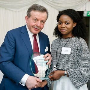 Soala Ajienka receives CIFE Award from Lord Lexden