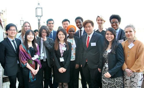 Some of the 2014 CIFE Award winners on the terrace of the House of Lords