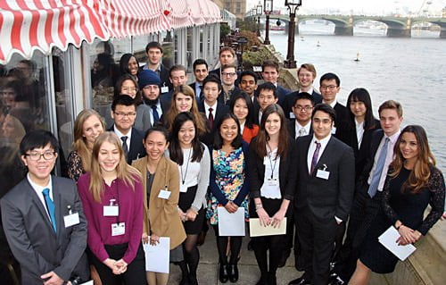 Some of the 2015 CIFE Award winners on the terrace of the House of Lords