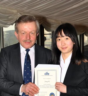 CTC student Jiang He with Lord Lexden