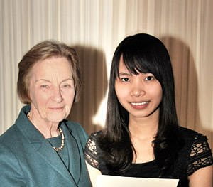 MPW Birmingham's Sophia Nguyen receives CIFE prize from Baroness Perry