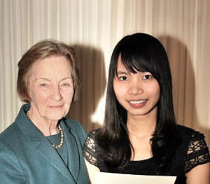 MPW Birmingham's Sophia Nguyen receives CIFE prize from Baroness Perry