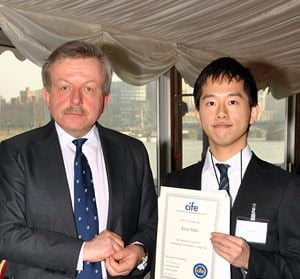 OTC student Kenji Baba with Lord Lexden