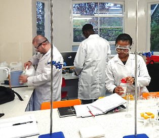 Students working in the LSI labs